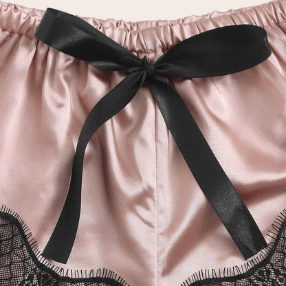 Babydoll Nicole em Cetim e Renda – Conjunto 2 Peças