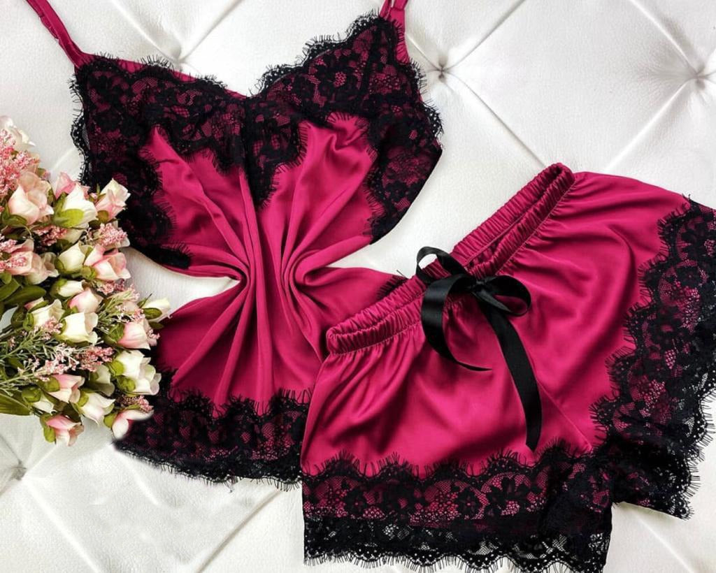 Babydoll Bianca Cetim Pink