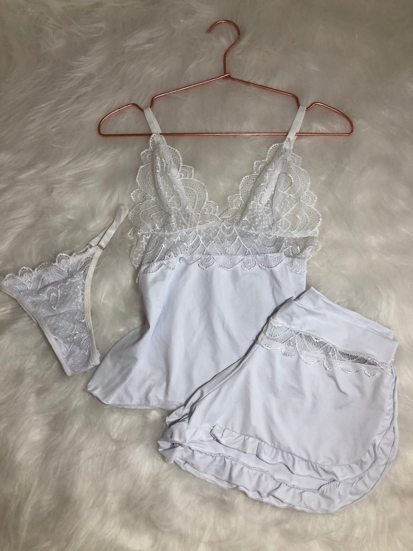 Babydoll Alice em Microfibra e Renda com Calcinha